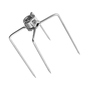 <span class=keywords><strong>Accessoires</strong></span> de barbecue durables en acier chromé de qualité alimentaire, résistants à la chaleur, fourchettes à viande pour rôtissoire, pour grillades au charbon de bois en extérieur - Product Image 1