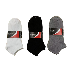 Equipaggio uomo alla moda estate classica barca invisibile calzini Anti-batterico nero bianco grigio nel sudore che assorbe il polsino sottile per - Product Image 1