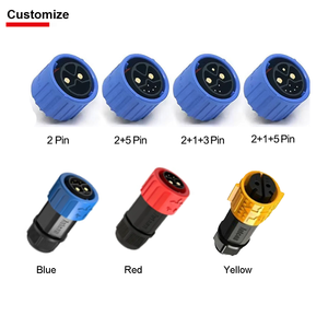 Conectores Impermeables IP67 Jnicon <span class=keywords><strong>M23</strong></span> 2+1+5 Pines 50A+15A+5A para Baterías de Litio - Product Image 5