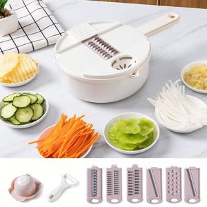 Multipurpose Manual Kitchen <b>Vegetable</b> Slicer Spiralizer Shredder with Guard Stainless Steel Sustainable Fruit & <b>Vegetable</b> <b>Cutter</b> - Product Image 4