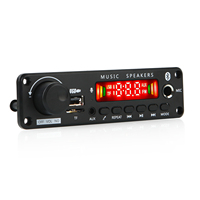 Tarjeta Decodificadora de Audio Digital para Coche, 12V 50W, con Micrófono, USB, TF, Radio FM, Altavoz, Manos Libres, Reproductor MP3 y Grabadora de Voz