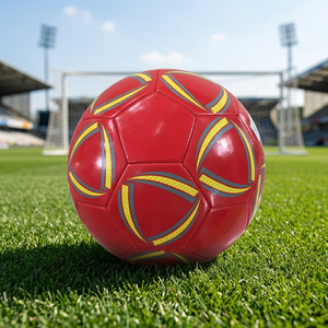 Ballon de football de haute qualité taille 5, nouveau style, en PVC, couture à la machine, logo personnalisable, football professionnel, vente en gros - Product Image 1