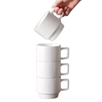 Mug à café en céramique moderne blanc de 12 oz, fabriqué en Chine, en gros, pas cher, personnalisé