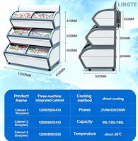 Congélateur vertical pour gelato commercial à économie d'énergie, refroidissement direct, acier inoxydable, logo personnalisable