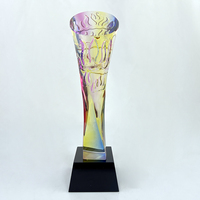 Trophée de prix de glaçure de trophée de pilier de glaçure de couleurs personnalisées avec MH-NJ0639 de base noire