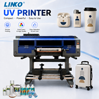Imprimante d'étiquettes UV DTF haute vitesse LINKO A1, film AB, autocollant multicolore, machine d'impression jet d'encre UV