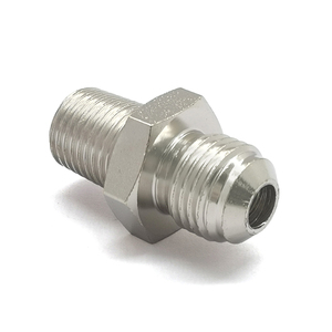 Adaptateur droit 6AN mâle à raccord conique 1/4 NPT mâle, en acier nickelé, pour tuyau de refroidisseur de carburant/huile, pour modification automobile - Product Image 6
