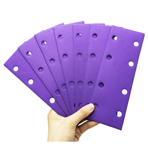 Disco Abrasivo OEM 737U 95*180mm con Velcro, Disco Abrasivo Viola per Automotive - Product Image 2
