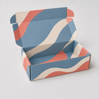 Boîte d'expédition en carton ondulé personnalisée avec logo imprimé, boîte avion, emballage kraft pour e-commerce et petites entreprises