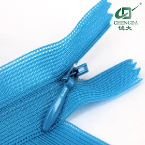 New model Chengda zipper manufacturing company 3# close end Lace Tape Nylon Zipper for dress clothes textile