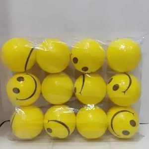ลูกบอลยิ้มสีเหลืองสำหรับเด็กชายหญิง ของเล่นสนุกๆ บรรเทาความเครียด บีบเล่นได้ เล่นได้ทั้งในบ้านและนอกบ้าน ของขวัญสำหรับงานปาร์ตี้ ลูกบอลน้ำหนักเบา - Product Image 1
