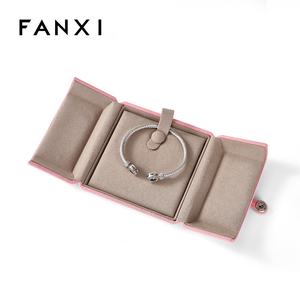 FANXI Double Door Open Jewelry <b>Box</b> Velvet Ring <b>Earring</b> Pendant Necklace <b>Gift</b> <b>Box</b> Jewelry Packing <b>Box</b> - Product Image 1