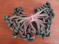Cable Plano IDC Gris LJX de 16 Pines (2x8P) con Paso de 2.54mm, Arnés de Cableado Gris para Equipos Mecánicos y Pantallas LED