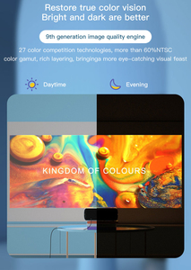 Rigal P1 700Ansi bản địa 1080p Video <span class=keywords><strong>TV</strong></span> chiếu 4K <span class=keywords><strong>LCD</strong></span> LED Máy chiếu xách tay Wifi proyector cho màn hình gương rạp hát tại nhà - Product Image 3