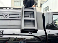 Cubierta de Caja de Camioneta NP300 Personalizable de Alta Calidad con Escalera Lateral con Cerradura, Tipo Rígido, Aleación de Aluminio, Diseño Fácil de Usar
