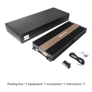 Amplificador de coche de alta potencia de 6500 vatios Clase <span class=keywords><strong>D</strong></span> excelente disipación de calor cruces de aluminio Mono Push Subwoofer potencia de altavoz de bocina - Product Image 6