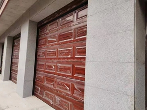 Puertas de Garaje Seccionales de Color Personalizado, de Aleación de Aluminio y Fibra de Vidrio, Resistentes al Viento, Eléctricas, de Apertura <span class=keywords><strong>Lateral</strong></span>, Modernas, para Villas - Product Image 4