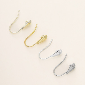 Teardrop Shaped Open Ear <b>Hooks</b> Copper Plated 18K Gold DIY <b>Earring</b> Making Jewelry Findings Components - Product Image 5