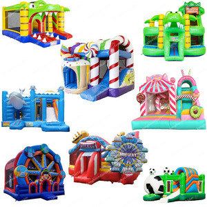 Maison gonflable de rebond d'équipement de location de partie de PVC avec le château sautant de Noël d'homme de pain d'épice combiné de toboggan d'eau pour des enfants - Product Image 4