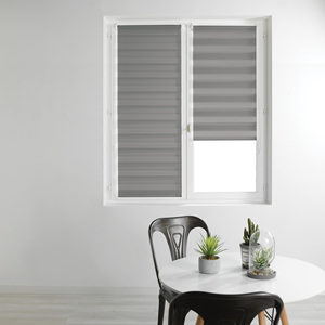 Volet roulant jour/nuit 60x180cm polyester gris clair - Product Image 1