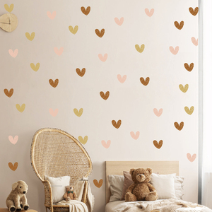 Pegatinas de pared de corazón extraíbles para niños, decoración de habitación de bebé, calcomanías de pared para guardería, regalo para niñas, gran oferta - Product Image 2