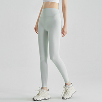 Leggings de yoga taille haute effet seconde peau avec poches, sans démarcation visible, pour femme, longueur 7/8, pour gym, fitness et entraînement, effet push-up fessier