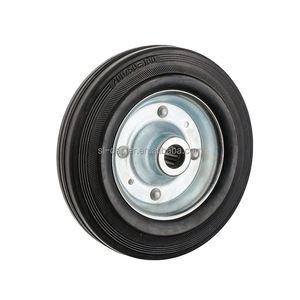 8 "Borracha Substituição Lixo Recipiente Castor 200mm Giratória Reciclagem Lixeira Roda 8 Polegada Lixeira Sólida Roda de Borracha Rodízio - Product Image 6