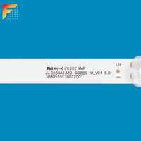 Bande LED intelligente pour rétroéclairage 55 pouces JL.D550A1330-006BS-M_V01 5.0 Luces LED Para TV pour Sansui SMX55N1UNF 55DM7700 Aluminium 1040MM