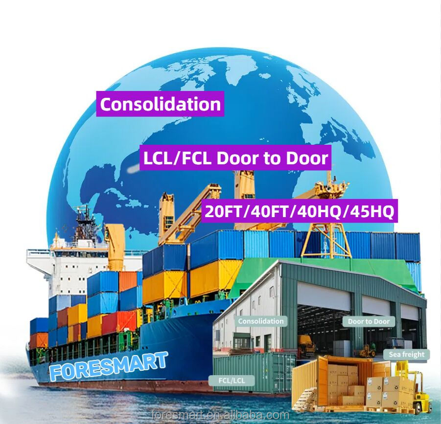 Служба консолидации контейнерных складов Fcl, экспедитор морских грузов из Китая в США, Канада, Австралия, Великобритания, Европа