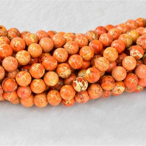 Gema Natural lisa, <span class=keywords><strong>Jaspe</strong></span> Imperial, hilo de sedimentos marinos redondos, cuentas de piedra suelta, fabricación de joyas - Product Image 1