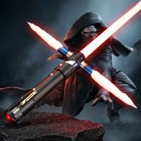 Nexussabers Kylo Ren Metal Hilt Smooth Swing Lightsaber dengan Perubahan Warna Tak Terbatas dan Sensor Gravitasi, Pedang Silang untuk Hiburan dan Olahraga.