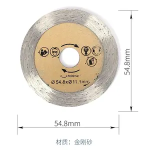 Алмазный шлифовальный круг, дисковый режущий мини-пильный диск, сегментированные пильные диски для камня, мрамора, гранита, фарфора, плитки, керамики и т. д.