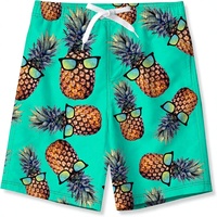 BFUSTYLE Ensemble de 2 maillots de bain pour garçons, short de plage résistant à l'eau avec doublure en maille solide, 5-14 ans