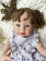 Poupée bébé reborn fille nouveau-née Littlerslove de 22 pouces, réaliste, corps entier en silicone, mini jouet modèle pour filles