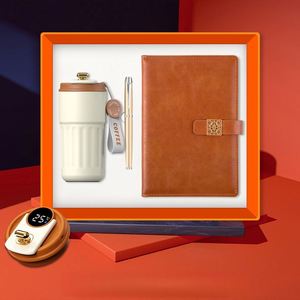 Enterprise Business <b>Gift</b> <b>Box</b> Set 3-in-1 Temperature Display Coffee Cup + Pen + A5 Notebook UV Printed Luxury <b>Gift</b> - Product Image 1