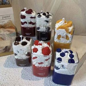 <span class=keywords><strong>Fai</strong></span> <span class=keywords><strong>da</strong></span> <span class=keywords><strong>te</strong></span> stile gelato migliore forma di frutta profumata candela candela fatta a mano con barattolo di vetro - Product Image 2