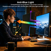 Protection d'écran anti-espion, anti-reflets, anti-lumière bleue, film PET OEM, double face, mat et brillant, pour moniteur 24 pouces 16:9