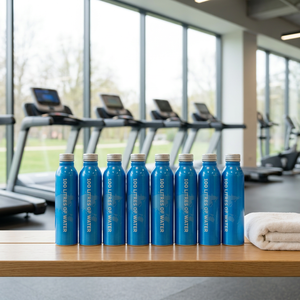 Bouteilles de boisson en aluminium pur à 99,7 % avec finition mate, bouchons ROPP, impression offset, marque VAB, écologiques et élégantes pour liquides – Personnalisation OEM - Product Image 1