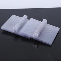 Plaque alvéolaire en polycarbonate transparente multicouche 16mm 18mm 20mm pour toiture et hôtels