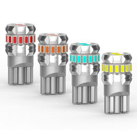 OEM/OED T10 W5W ampoule auto led sans erreur blanc ambre rouge bleu glace 194 501 158 lampe de voiture pour intérieur dôme carte éclairage de plaque d'immatriculation