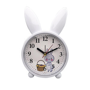 <span class=keywords><strong>Lapin</strong></span> cerf réveil Reloj non tic-tac Super silencieux horloge chambre chevet petit bureau Table réveil - Product Image 3