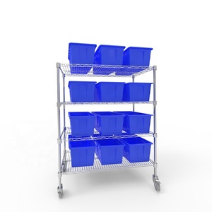 Exhibidor de Malla de Alambre de Acero Inoxidable Cromado Multifuncional Ajustable Antiestático Jigong con Protección Contra la Corrosión - Product Image 1