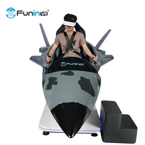 Uçuş makinesi 9d VR 720 derece joystick uçuş simülatörü eğlence parkı için