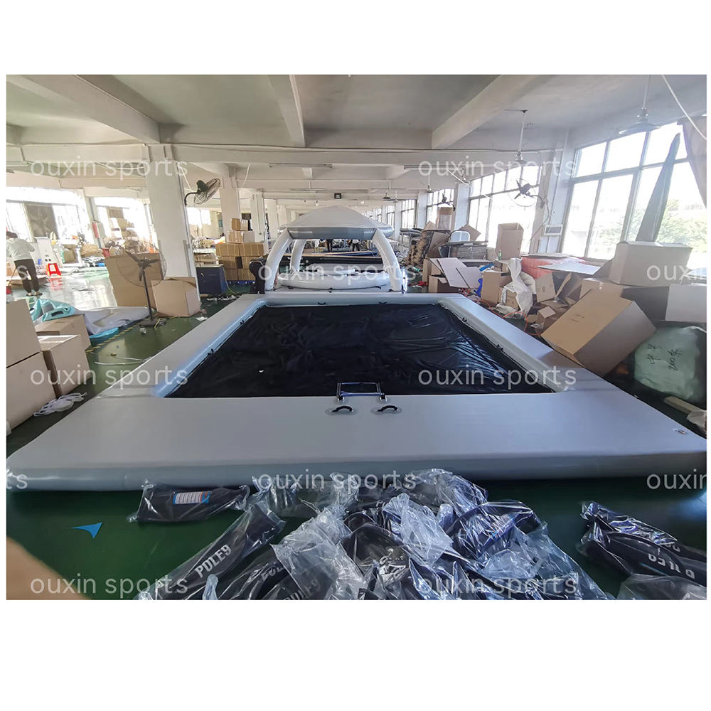 Pontile Gonfiabile VEVOR 7x7 Piedi - Piattaforma Galleggiante Con Scala E Borsa, Per Acqua E Relax - Foto 9