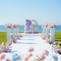Tapis rouge pour les événements en plein air Décorations commerciales de scène de mariage Polyester non tissé pour les expositions Prière pour les expositions