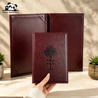 Porte-menu d'angle élégant pour restaurant, présentoir de menu de luxe, couverture de menu classique pour salle à manger