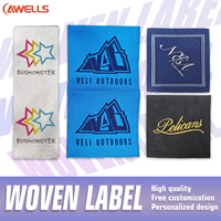 Étiquettes tissées lavables thermocollantes en satin de luxe avec logo personnalisé pour les marques de mode haut de gamme et les collections de créateurs