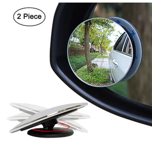 2 Pcs Pack Round HD Glass Frameless Convex <b>Car</b> Rear View Blind Spot <b>Mirror</b> Blindside <b>Mirror</b> <b>Car</b> Blind Spot <b>Mirrors</b> for <b>Cars</b> - Product Image 3