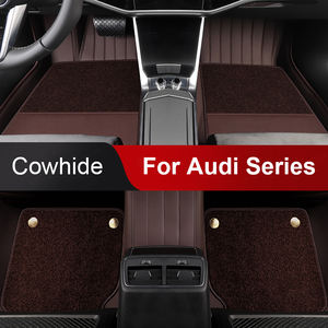 Alfombrillas de Coche Personalizadas para <span class=keywords><strong>Audi</strong></span> A4 A6 A3 Q5 Q7 <span class=keywords><strong>TT</strong></span> A7 Q3, Material Ecológico de Cuero para Asientos Delanteros y Traseros, Juego Completo - Product Image 4