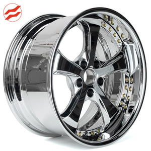 Jantes en alliage d'aluminium forgé SW Custom Chrome 2 pièces, 17 18 19 20 pouces, jantes profondes, 5x112 5x120 5x114.3 VSKF pour <span class=keywords><strong>Nissan</strong></span> - Product Image 4